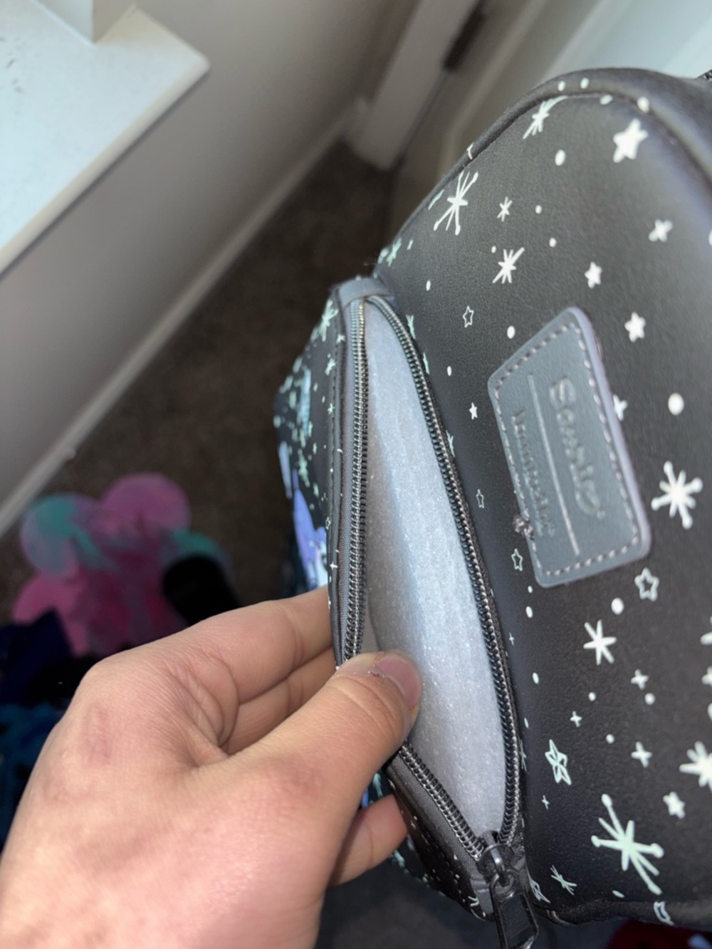 Loungefly Kuromi Black Kids Mini Backpack - Picture 2 of 4